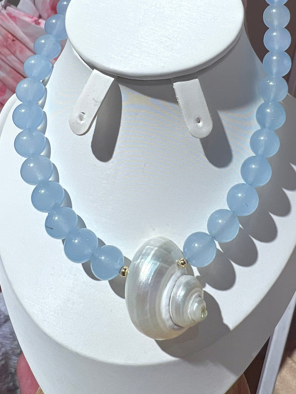 COLLAR CELESTE