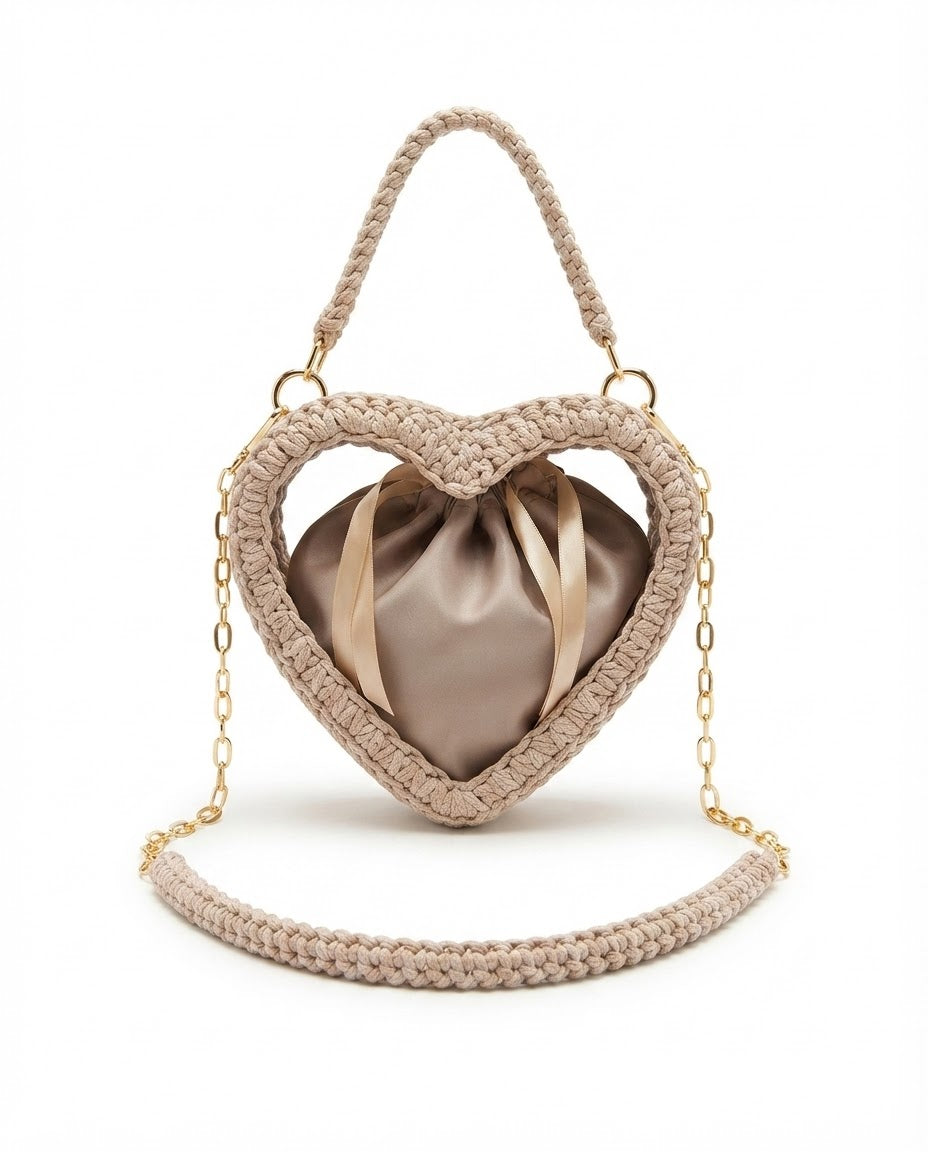 BOLSO TEJIDO CORAZÓN