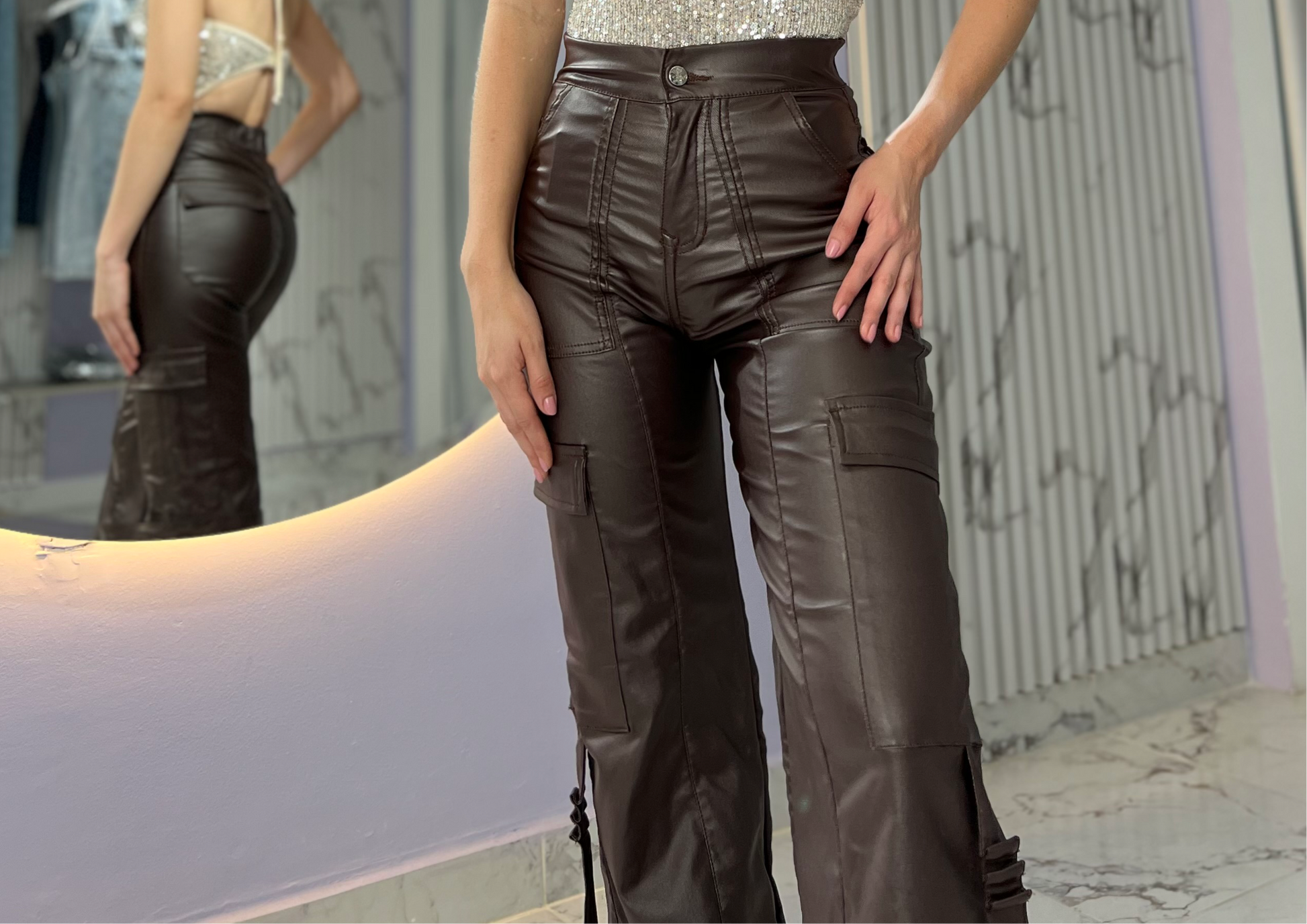 PANTALÓN CUERINA ROMA OSCURO